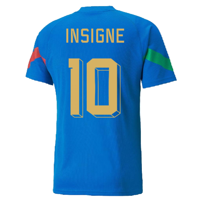2022-2023 Italy Player Training Jersey (Blue) (INSIGNE 10)-Football Shirts Shop