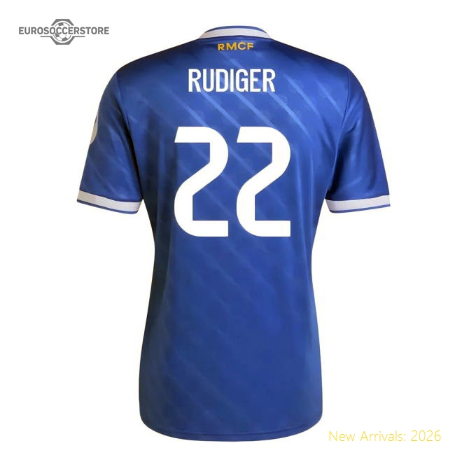 2025-2026 Real Madrid Third Shirt (Rudiger 22)-Football Shirts Shop