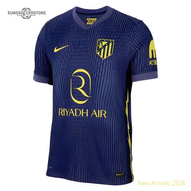 2025-2026 Atletico Madrid Authentic Away Shirt-Football Shirts Shop
