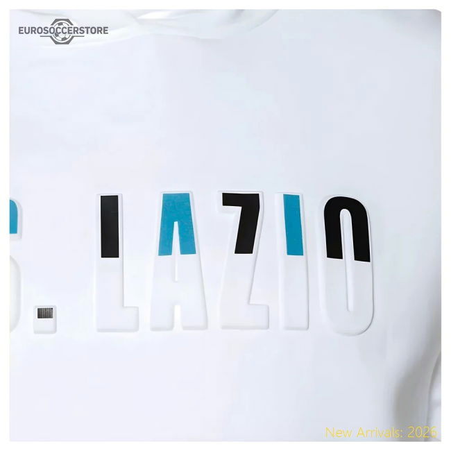 2024-2025 Lazio Over The Head Hoodie (White)-Football Shirts Shop