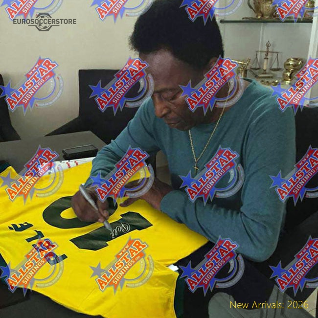 Brasil 1970 Pele Signed Shirt-Football Shirts Shop