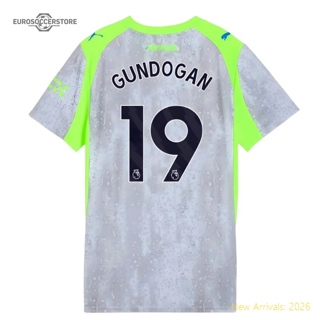 2025-2026 Man City Third Shirt (Womens) (Gundogan 19)-Football Shirts Shop