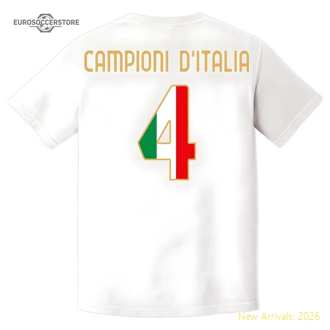 Napoli Campioni T-Shirt (White)-Football Shirts Shop