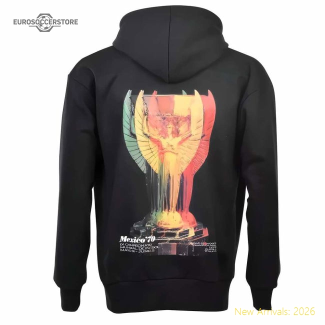 Pennarello: World Cup Mexico '70 Zipped Hoodie - Black-Football Shirts Shop