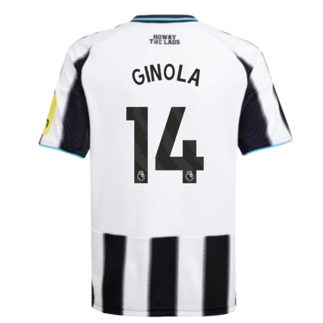 2025-2026 Newcastle Home Shirt (Kids) (Ginola 14)-Football Shirts Shop
