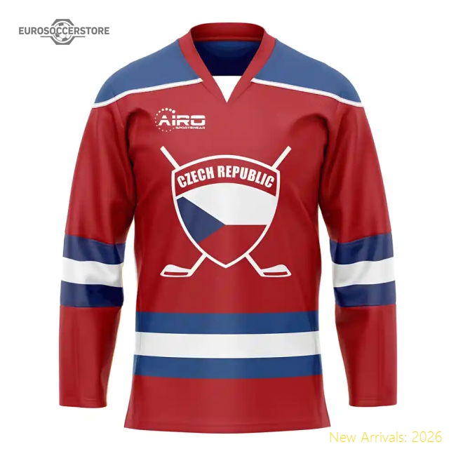 Czech Republic Home Ice Hockey Shirt-Football Shirts Shop
