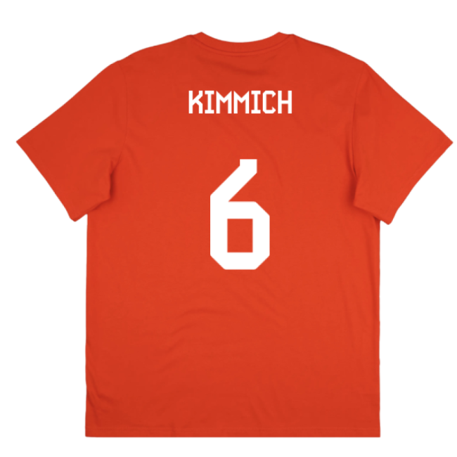2025-2026 Bayern Munich Seasonal Graphic Tee (Red) (Kimmich 6)-Football Shirts Shop