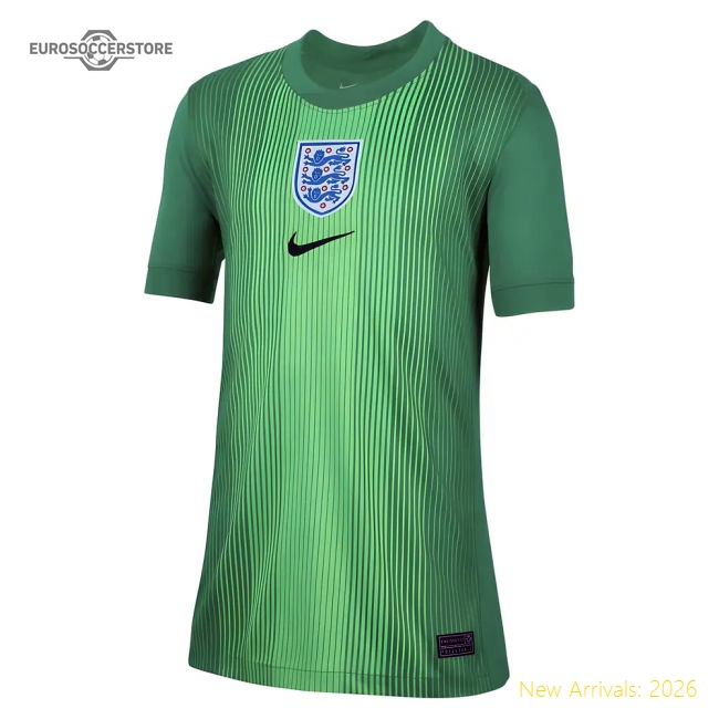 2025-2026 England WEC Goalkeeper Shirt (Green) - Kids-Football Shirts Shop