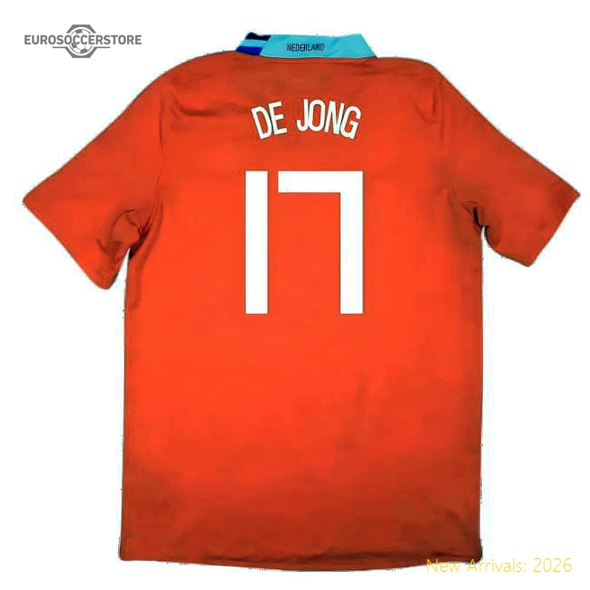 Holland 2008-10 Home Shirt ((Excellent) XL) (De Jong 17)-Football Shirts Shop