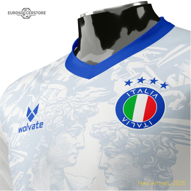 Italy Heritage Football Jersey (Wolvate) Adult Short Sleeve-Football Shirts Shop