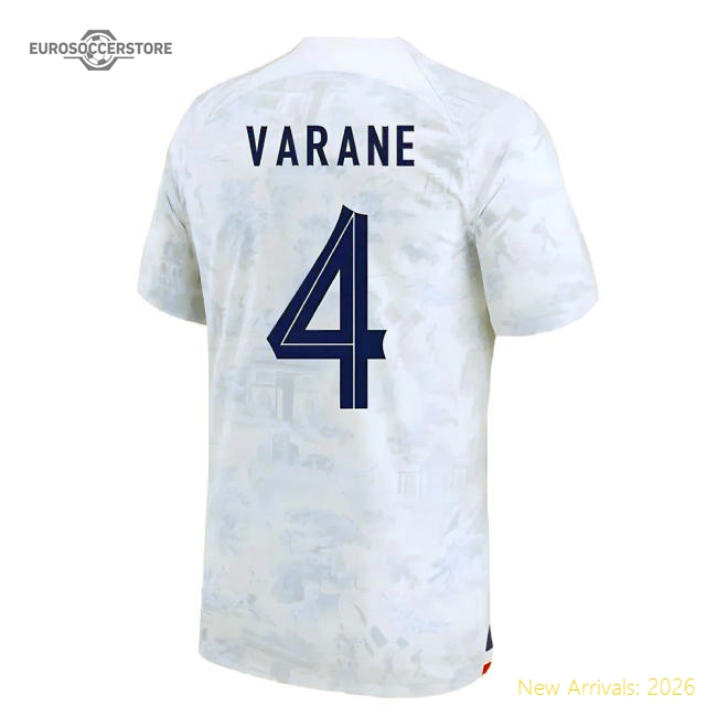2022-2023 France Away Shirt (VARANE 4)-Football Shirts Shop