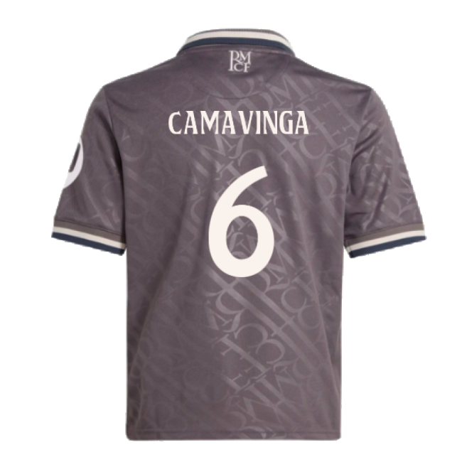 2024-2025 Real Madrid Third Youth Kit (Camavinga 6)-Football Shirts Shop