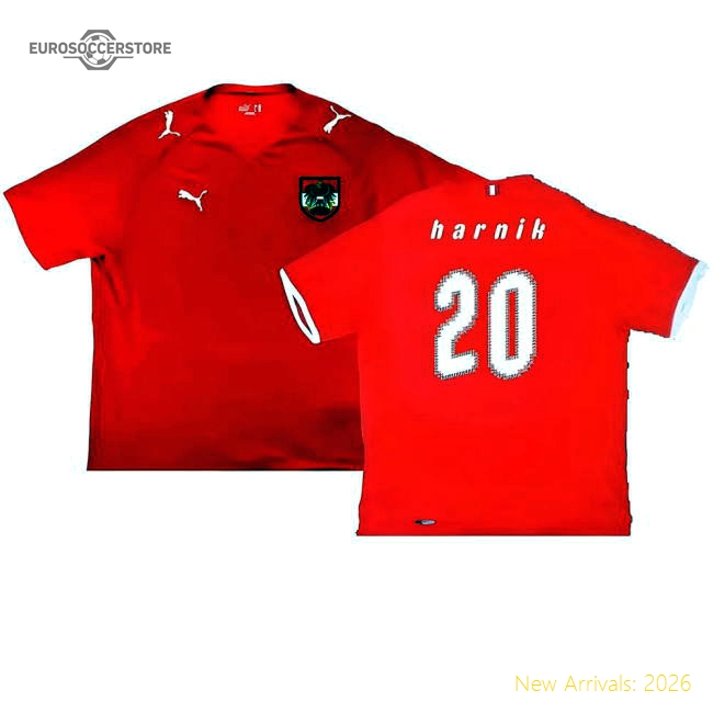 Austria 2008-09 Home Shirt ((Good) S) (Harnik 20)-Football Shirts Shop