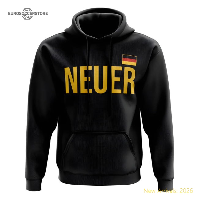 Manuel Neuer Germany name hoody (black)-Football Shirts Shop