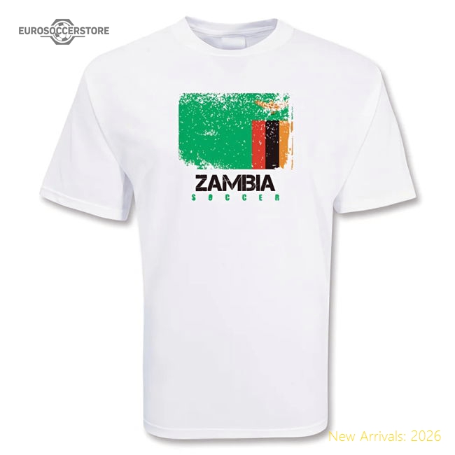 Zambia Soccer T-shirt-Football Shirts Shop