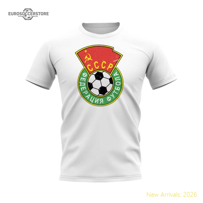 CCCP Vintage Badge T-Shirt (White)-Football Shirts Shop