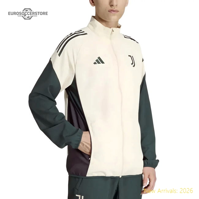 2025-2026 Juventus EU Presentation Jacket (Ecru Tint)-Football Shirts Shop