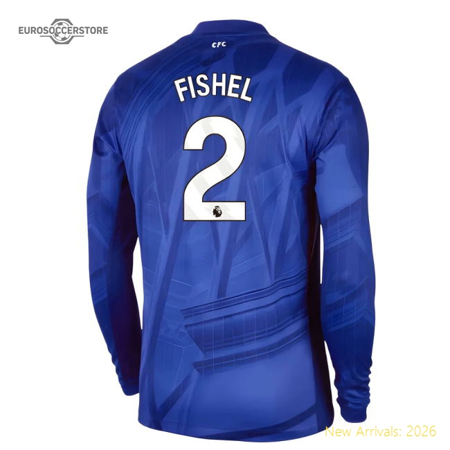 2025-2026 Chelsea Home Long Sleeve Shirt (Fishel 2)-Football Shirts Shop