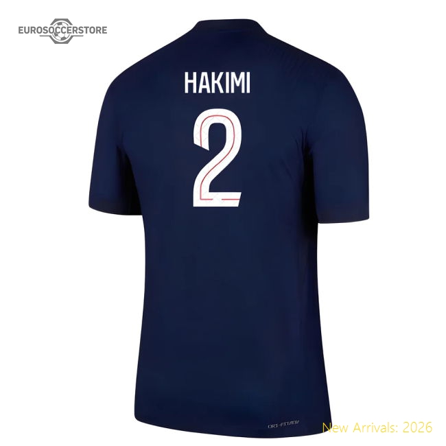 2025-2026 PSG Home Dri-Fit ADV Authentic Shirt (Hakimi 2)-Football Shirts Shop