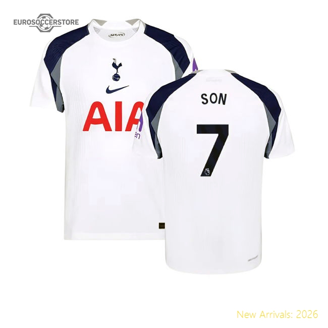 2025-2026 Tottenham Hotspur Authentic Home Shirt (Son 7)-Football Shirts Shop