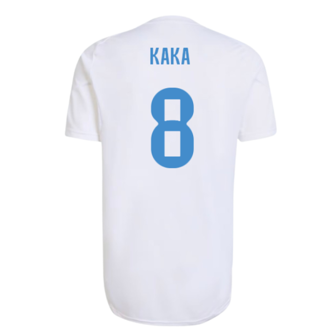 2025-2026 Real Madrid EU Training Jersey (White) (Kaka 8)-Football Shirts Shop