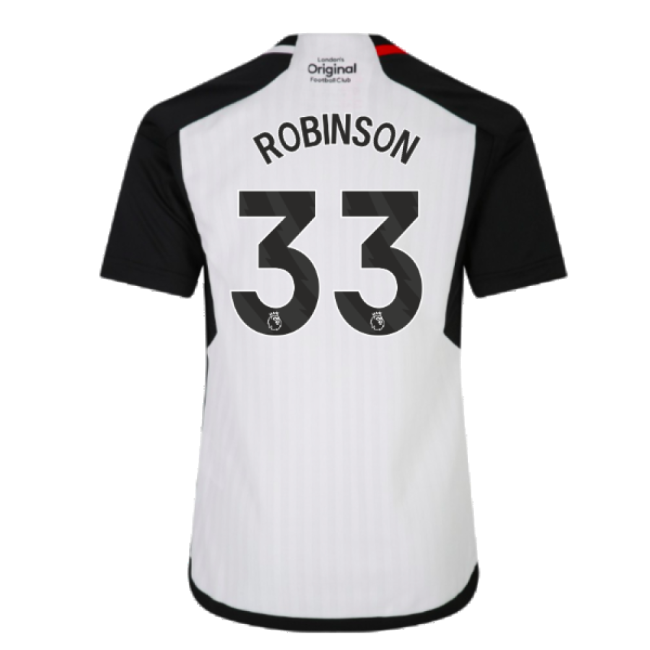 2023-2024 Fulham Home Shirt (Kids) (Robinson 33)-Football Shirts Shop
