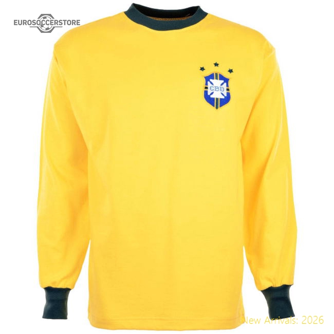 Brazil 1972 Three Times Champions Retro Football Shirt-Football Shirts Shop