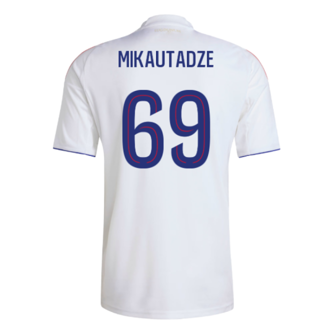 2025-2026 Olympique Lyon Home Shirt (Mikautadze 69)-Football Shirts Shop