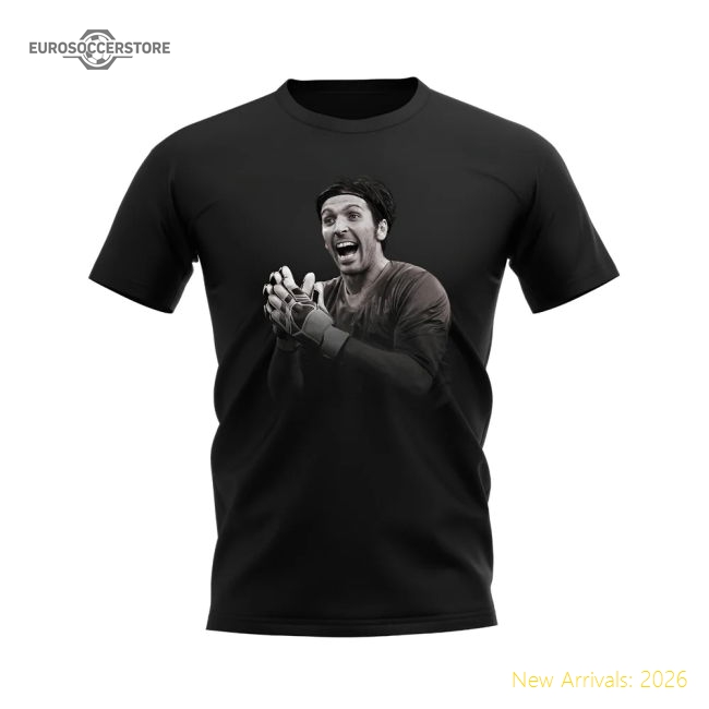 Gigi Buffon Legend T-Shirt (Black)-Football Shirts Shop