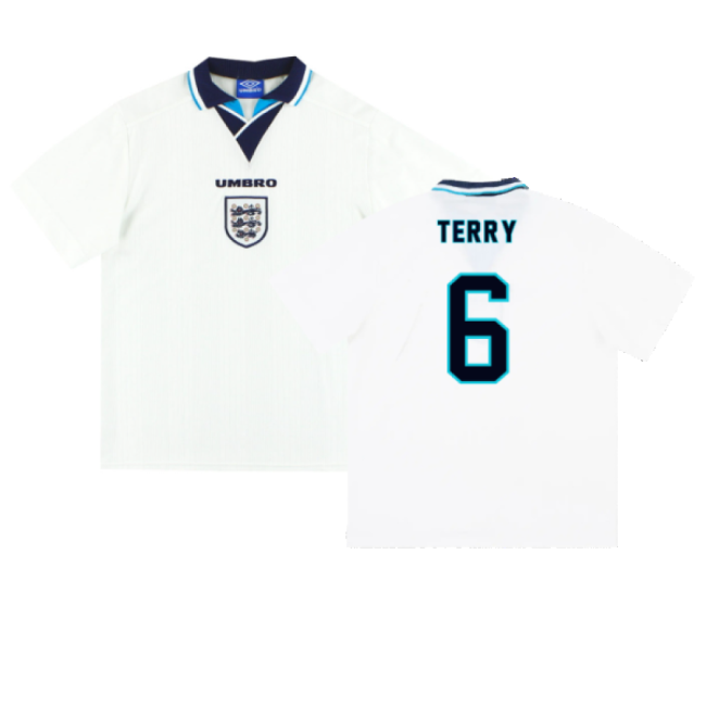 England 1995-97 Home Shirt (XL) (TERRY 6) (Excellent)-Football Shirts Shop