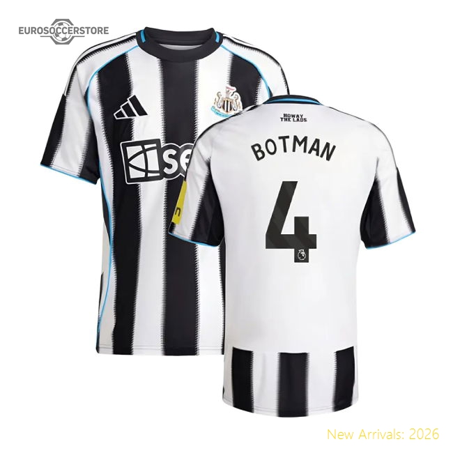 2025-2026 Newcastle Home Shirt (Botman 4)-Football Shirts Shop