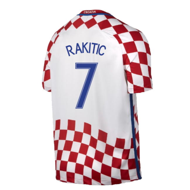 Croatia 2016-17 Home Shirt ((Very Good) XXL) (Rakitic 7)-Football Shirts Shop