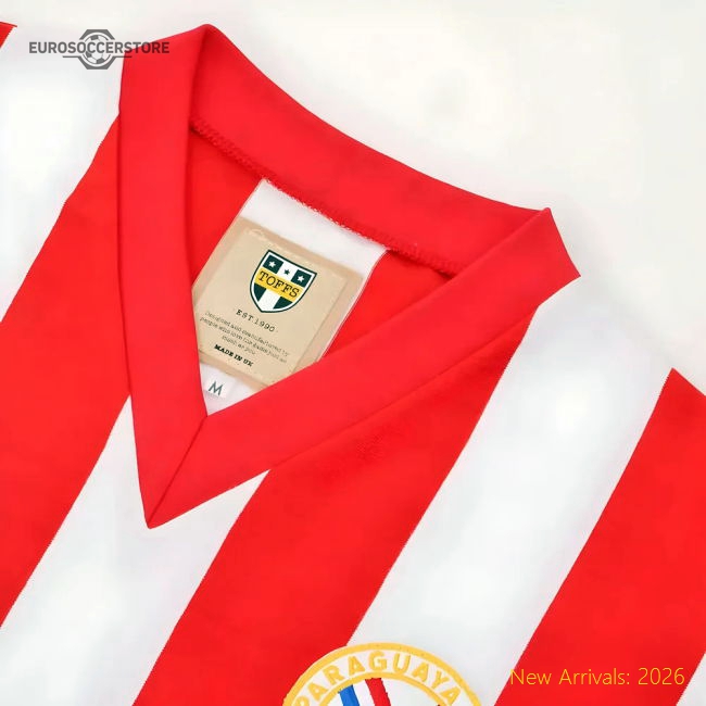 Paraguay 1960s Retro Football Shirt-Football Shirts Shop