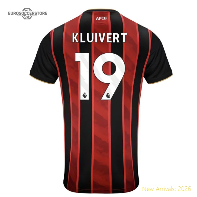 2025-2026 Bournemouth Home Shirt (Kluivert 19)-Football Shirts Shop