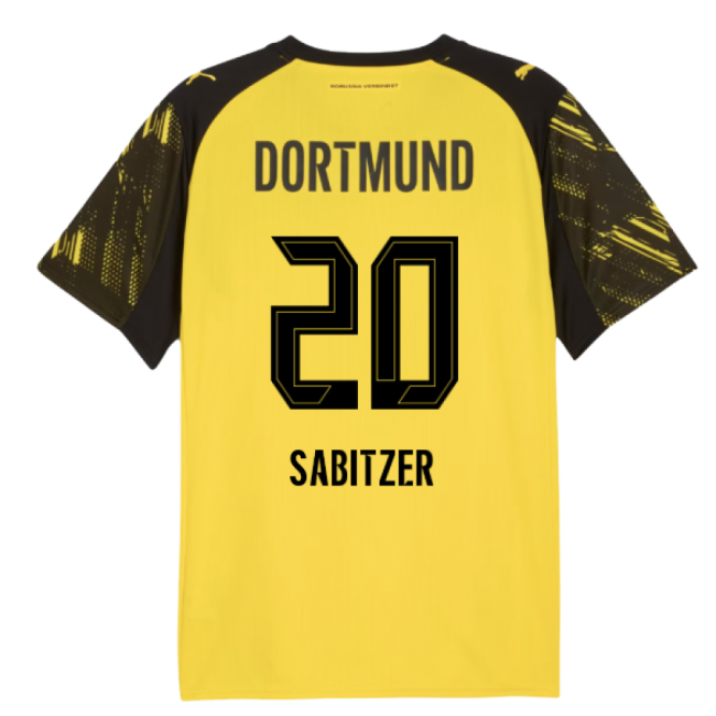 2025-2026 Borussia Dortmund Home Shirt (Sabitzer 20)-Football Shirts Shop