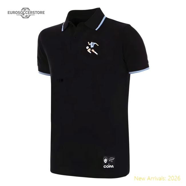 Maradona X COPA Argentina Embroidery Polo Shirt-Football Shirts Shop