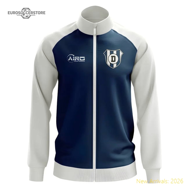 Dundee Concept Football Track Jacket (Navy)-Football Shirts Shop
