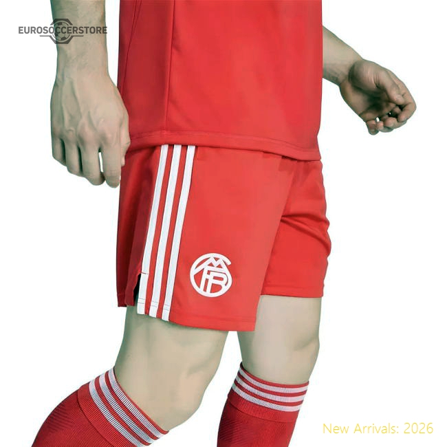 2025-2026 Bayern Munich Third Goalkeeper Shorts (Pure Ruby)-Football Shirts Shop