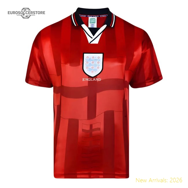 Score Draw England 1998 World Cup Finals Away Retro Football Shirt-Football Shirts Shop