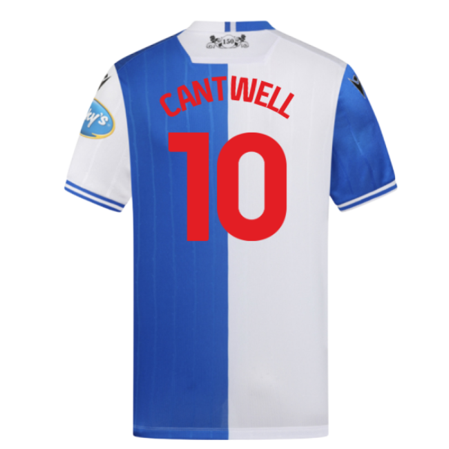 2025-2026 Blackburn Rovers Home Shirt (Cantwell 10)-Football Shirts Shop