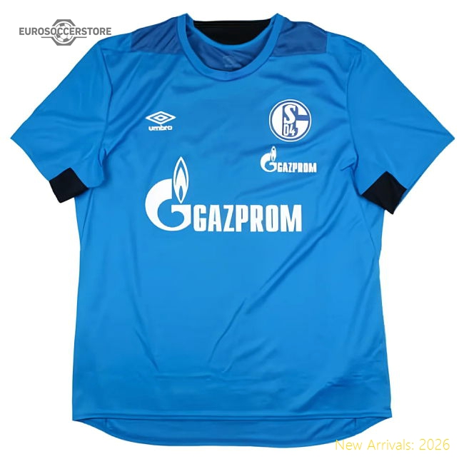 Schalke 2018-19 Umbro Training Shirt (XL) (Excellent)-Football Shirts Shop
