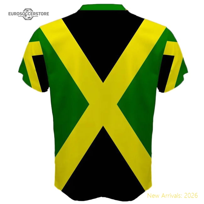 Jamaica Flag Sublimated Sports Jersey-Football Shirts Shop