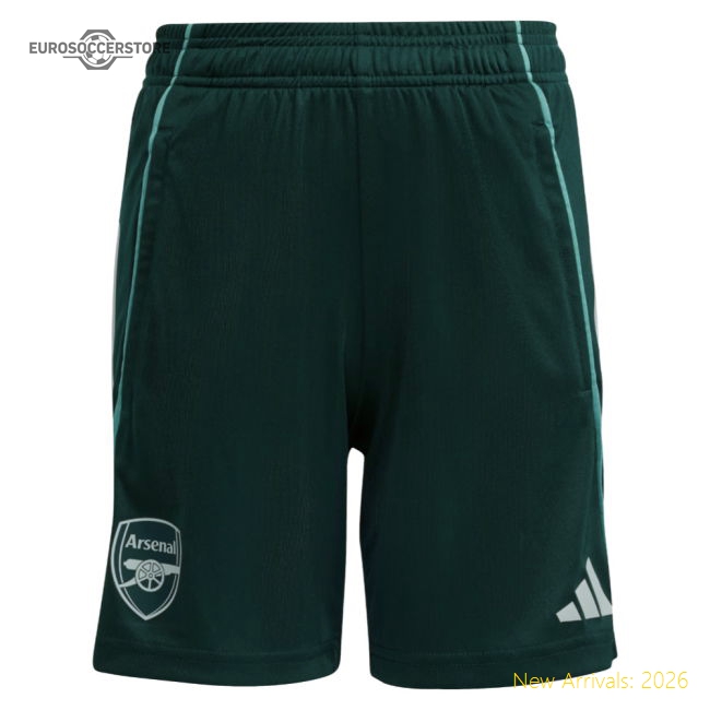 2025-2026 Arsenal Training Shorts (Aurora Ivy) - Kids-Football Shirts Shop