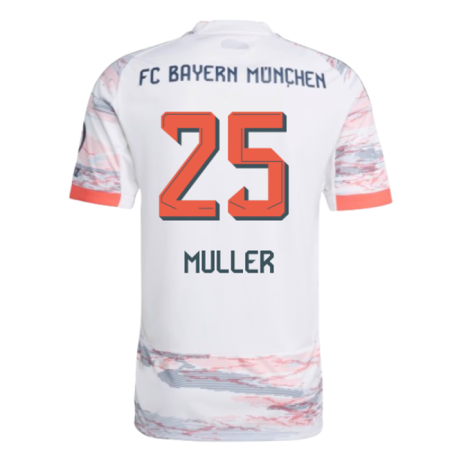 2025-2026 Bayern Munich Away Shirt (Muller 25)-Football Shirts Shop