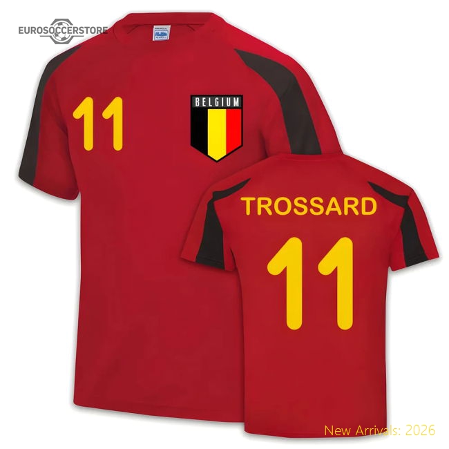 Belgium Sports Jersey Training (Leandro Trossard 11)-Football Shirts Shop