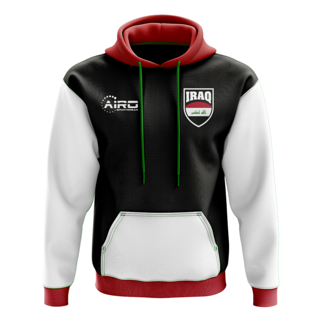 Iraq Concept Country Football Hoody (Black)-Football Shirts Shop