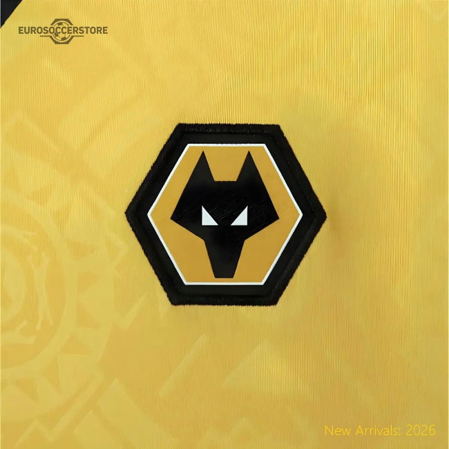 2025-2026 Wolves Home Shirt (Kids)-Football Shirts Shop