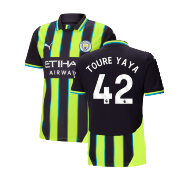 2024-2025 Man City Away Shirt (Toure Yaya 42)-Football Shirts Shop