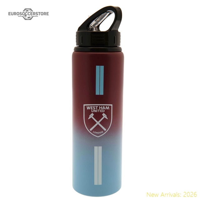 West Ham United FC Aluminium Drinks Bottle ST-Football Shirts Shop