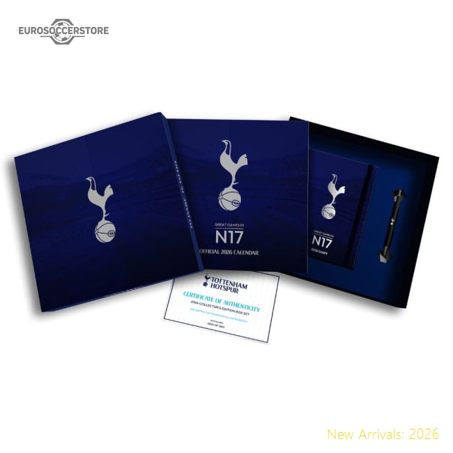 Tottenham Hotspur FC Calendar & Diary Musical Gift Box 2026-Football Shirts Shop